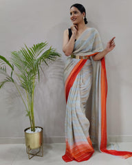 Premium Georgette 1 Minute Ready to wear sarees