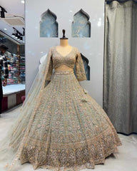 Faux georgette lehenga choli sets for women