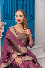 LIGHT PINK COLOURED TREDITIONAL  WEAR KURTA SET