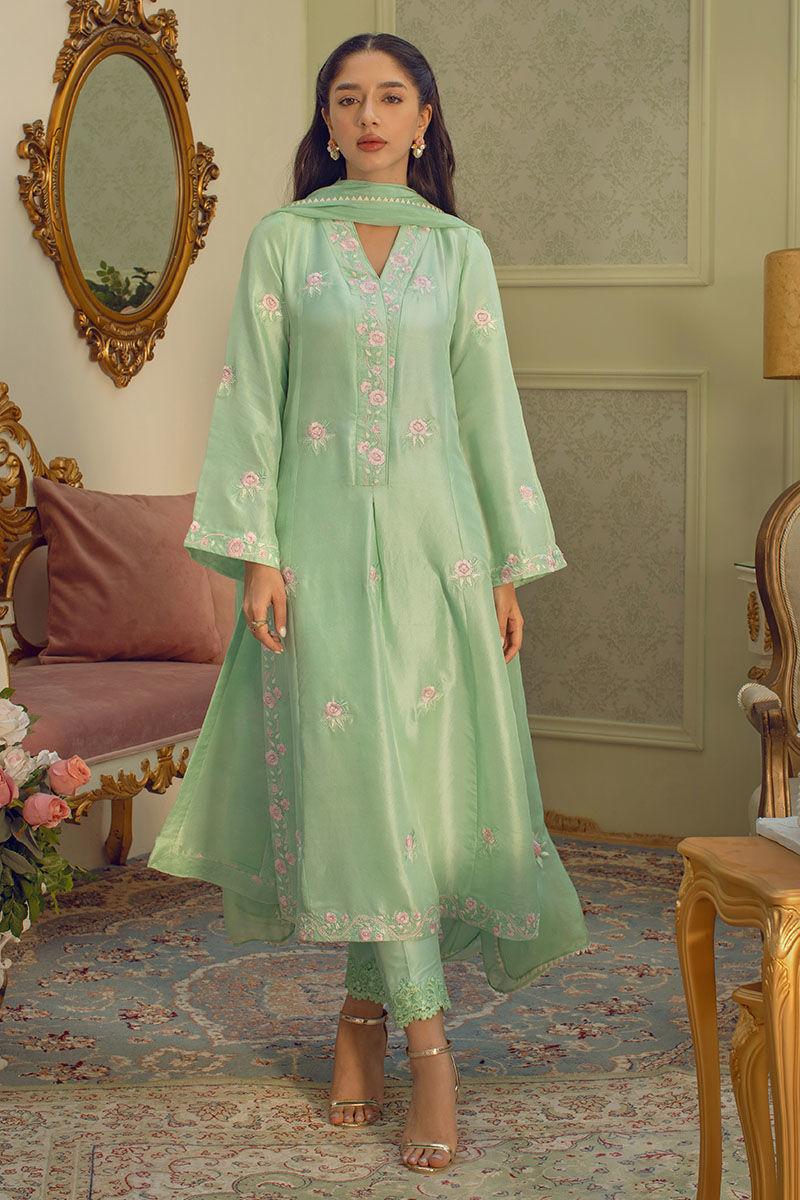 Mint desginer embroiderd Kurta set