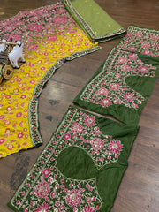 Sequins Embroidered wedding Women Lehenga Choli Set