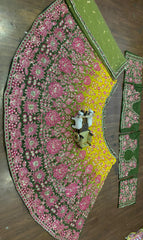 Sequins Embroidered wedding Women Lehenga Choli Set