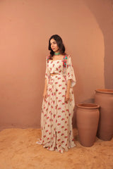 Sarika embroidered Cape Set