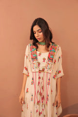 Sarika embroidered Cape Set