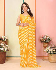 4 Trendy color of Georgette one minute ready to wear saree