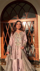 Rosé Luxe Embellished Kurta Set with Dupatta set