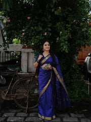 SOFT LINEN COTTON SILK SAREE