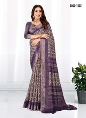 Zari weaves Jacquard border Moda zari silk saree with blouse for women