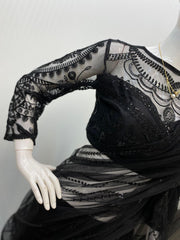 Buy Ready to Wear Sharara Lehenga Saree Online Malaysia | Premium Butterfly Net Saree with Sequence Embroidery & Designer Blouse | Wedding & Party Wear Collection