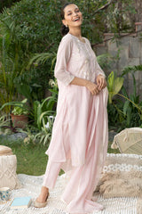 Pink Ambar Sequin Kurta Set for Women