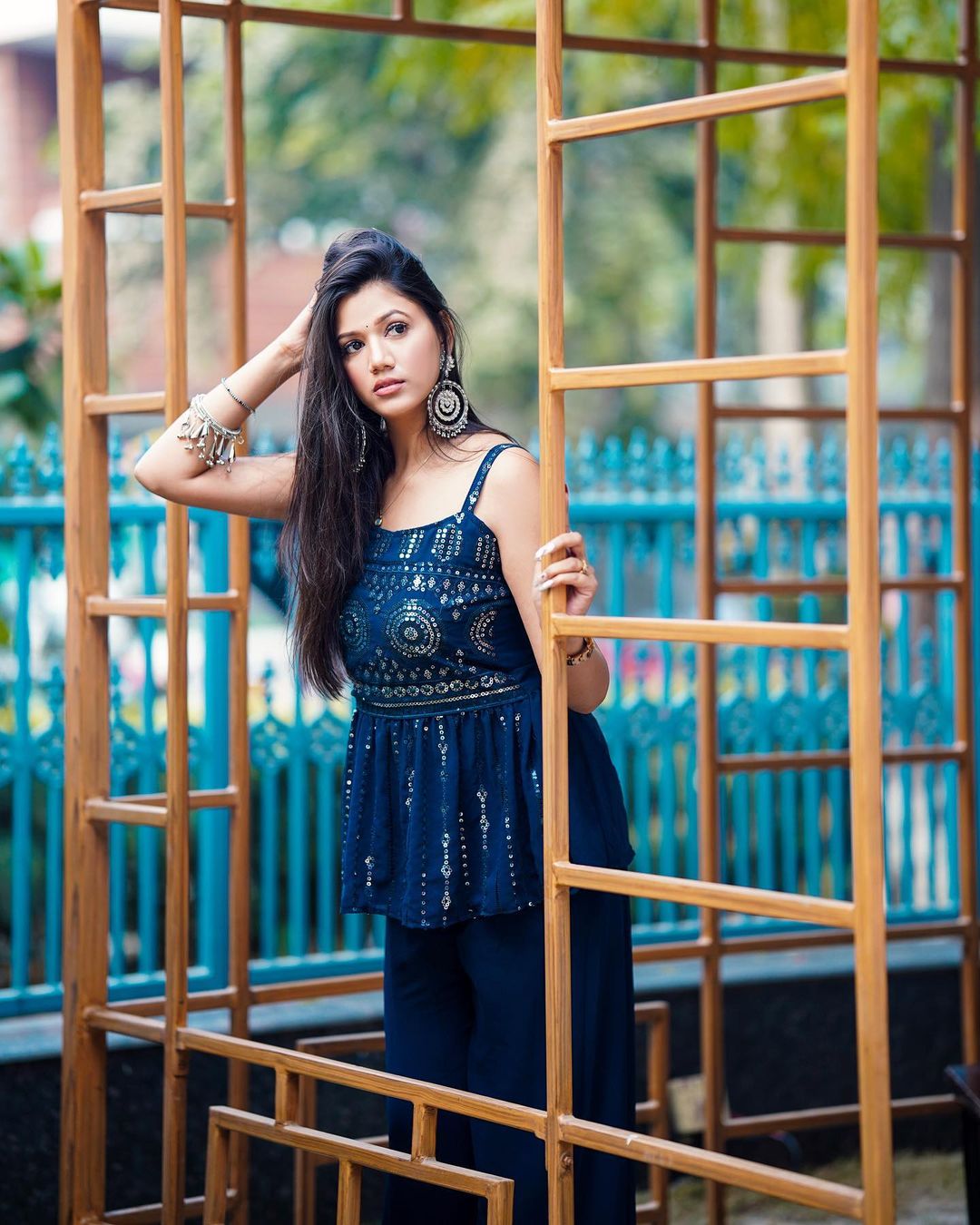 Awesome Function Wear Teal Blue Coloured Beautifull Kurta Set