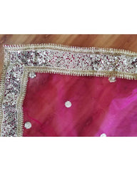 Red Colored Sequence Embroidery Work Silk Lehenga Choli