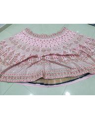 Baby pink embroidered sequence lehenga choli