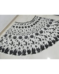 White faux Georgette Wedding designer lehenga choli