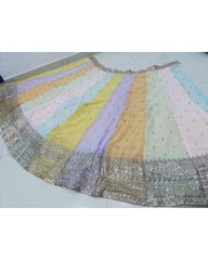 Multicolor Faux Georgette designer lehenga choli